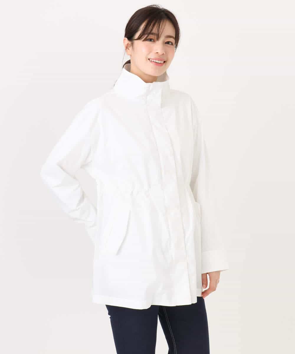 FIJFD09140 OFUON le MK(オフオン　ル　エムケー) スタンドカラーライトブルゾン/洗える/WEB限定サイズあり ベージュ