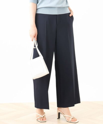 FILFA15090 OFUON le MK [名品シリーズ]ストレッチワイドパンツ/WEB限定サイズあり/洗える