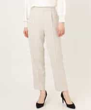 FILFD03090 OFUON le MK(オフオン　ル　エムケー) ダブルクロス テーパードパンツ/洗える ベージュ