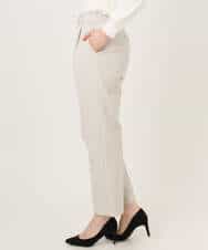 FILFD03090 OFUON le MK(オフオン　ル　エムケー) ダブルクロス テーパードパンツ/洗える ベージュ