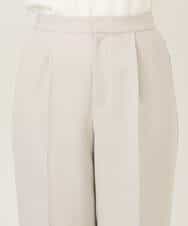 FILFD03090 OFUON le MK(オフオン　ル　エムケー) ダブルクロス テーパードパンツ/洗える ベージュ