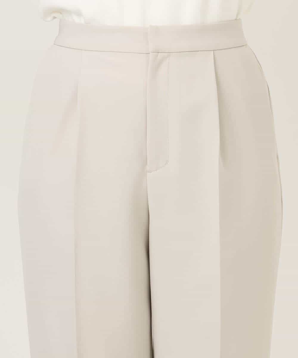 FILFD03090 OFUON le MK(オフオン　ル　エムケー) ダブルクロス テーパードパンツ/洗える ベージュ