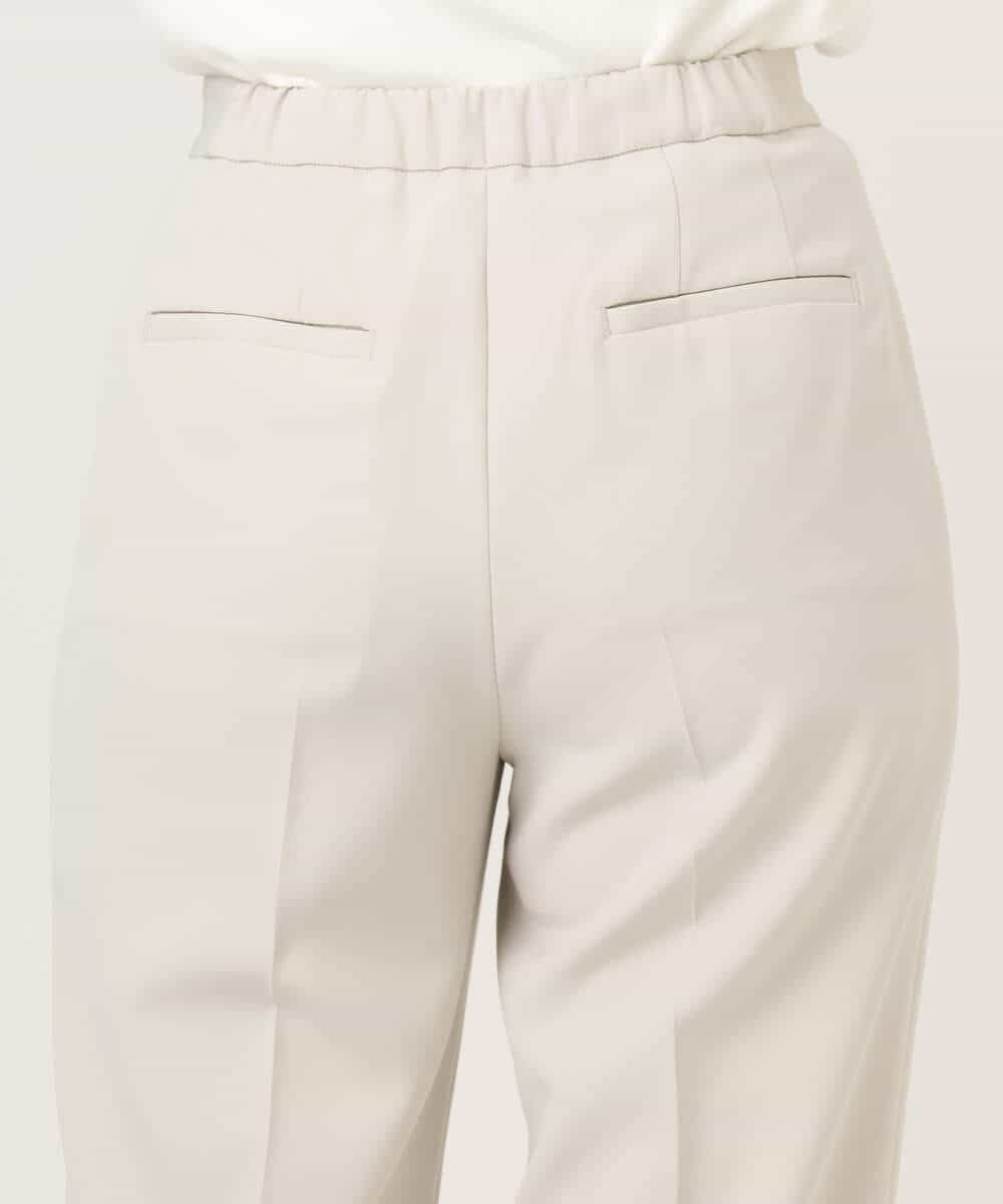 FILFD03090 OFUON le MK(オフオン　ル　エムケー) ダブルクロス テーパードパンツ/洗える ベージュ