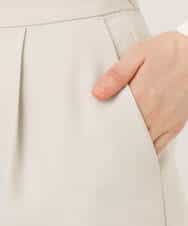 FILFD03090 OFUON le MK(オフオン　ル　エムケー) ダブルクロス テーパードパンツ/洗える ベージュ