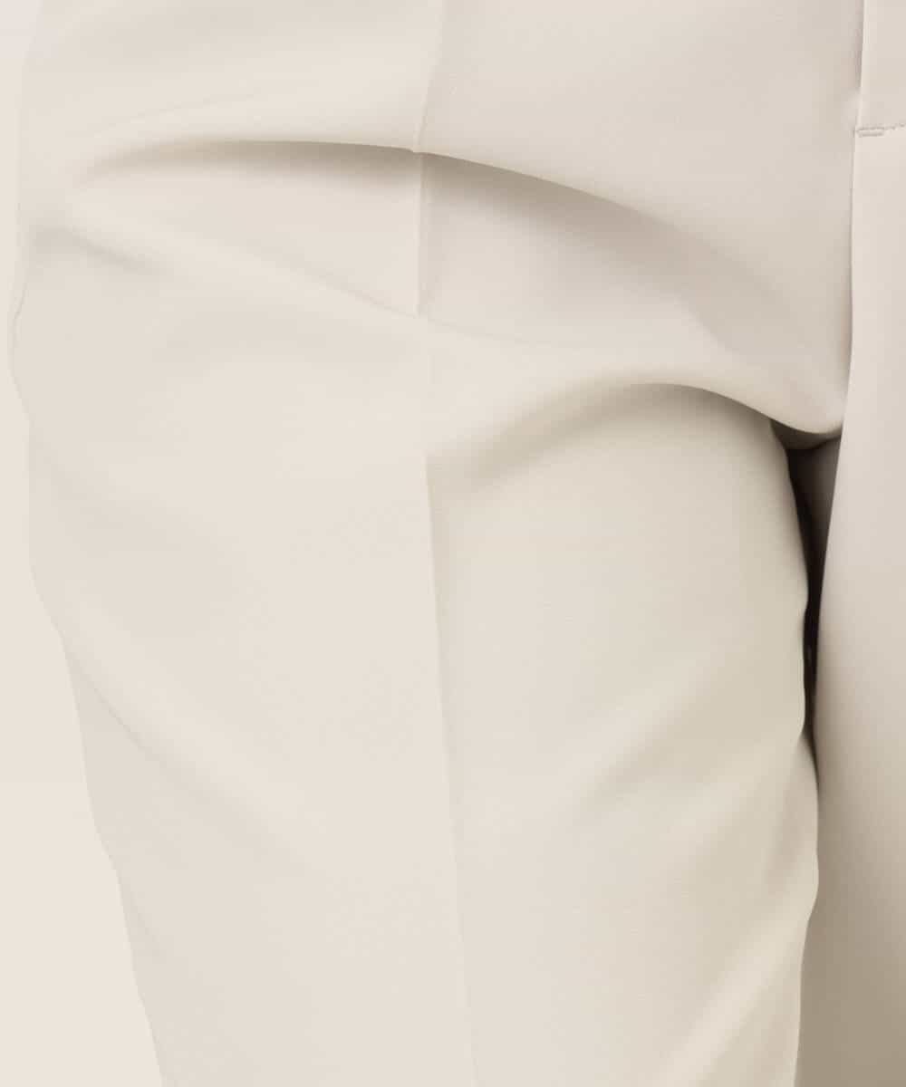 FILFD03090 OFUON le MK(オフオン　ル　エムケー) ダブルクロス テーパードパンツ/洗える ベージュ