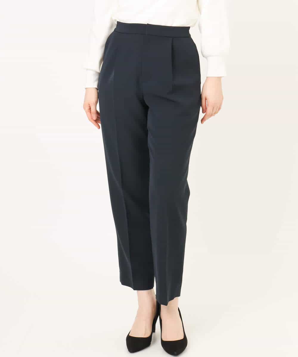 FILFD03090 OFUON le MK(オフオン　ル　エムケー) ダブルクロス テーパードパンツ/洗える ベージュ