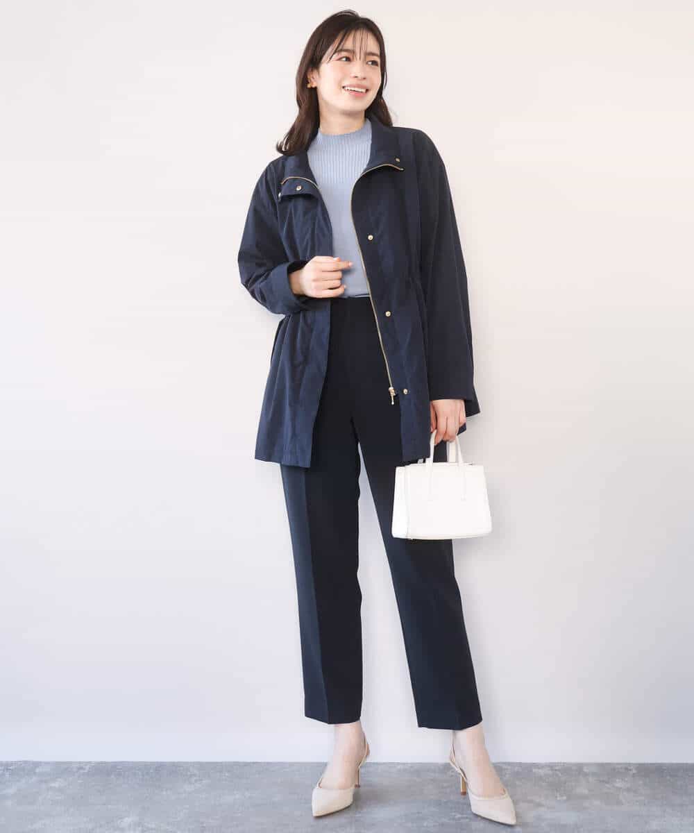 FILFD14080 OFUON le MK(オフオン　ル　エムケー) [名品シリーズ]ストレッチテーパードパンツ/洗える ライトベージュ