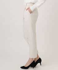 FILFD14080 OFUON le MK(オフオン　ル　エムケー) [名品シリーズ]ストレッチテーパードパンツ/洗える ライトベージュ