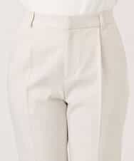 FILFD14080 OFUON le MK(オフオン　ル　エムケー) [名品シリーズ]ストレッチテーパードパンツ/洗える ライトベージュ