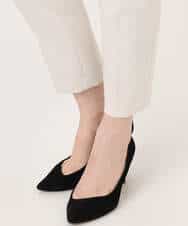 FILFD14080 OFUON le MK(オフオン　ル　エムケー) [名品シリーズ]ストレッチテーパードパンツ/洗える ライトベージュ