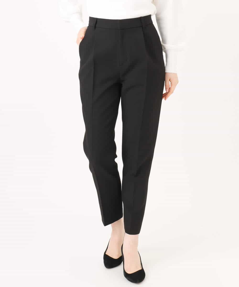 FILFD14080 OFUON le MK(オフオン　ル　エムケー) [名品シリーズ]ストレッチテーパードパンツ/洗える ライトベージュ