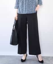 FILFD15090 OFUON le MK(オフオン　ル　エムケー) [名品シリーズ]ストレッチワイドパンツ/洗える ライトベージュ