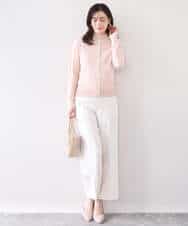 FILFD15090 OFUON le MK(オフオン　ル　エムケー) [名品シリーズ]ストレッチワイドパンツ/洗える ライトベージュ