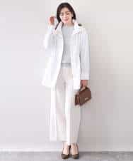 FILFD15090 OFUON le MK(オフオン　ル　エムケー) [名品シリーズ]ストレッチワイドパンツ/洗える ライトベージュ