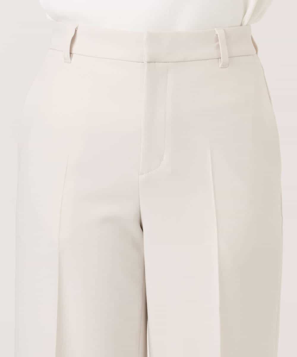 FILFD15090 OFUON le MK(オフオン　ル　エムケー) [名品シリーズ]ストレッチワイドパンツ/洗える ライトベージュ