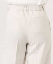 FILFD15090 OFUON le MK(オフオン　ル　エムケー) [名品シリーズ]ストレッチワイドパンツ/洗える ライトベージュ