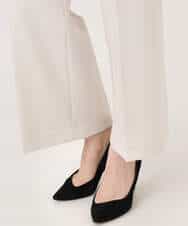 FILFD15090 OFUON le MK(オフオン　ル　エムケー) [名品シリーズ]ストレッチワイドパンツ/洗える ライトベージュ