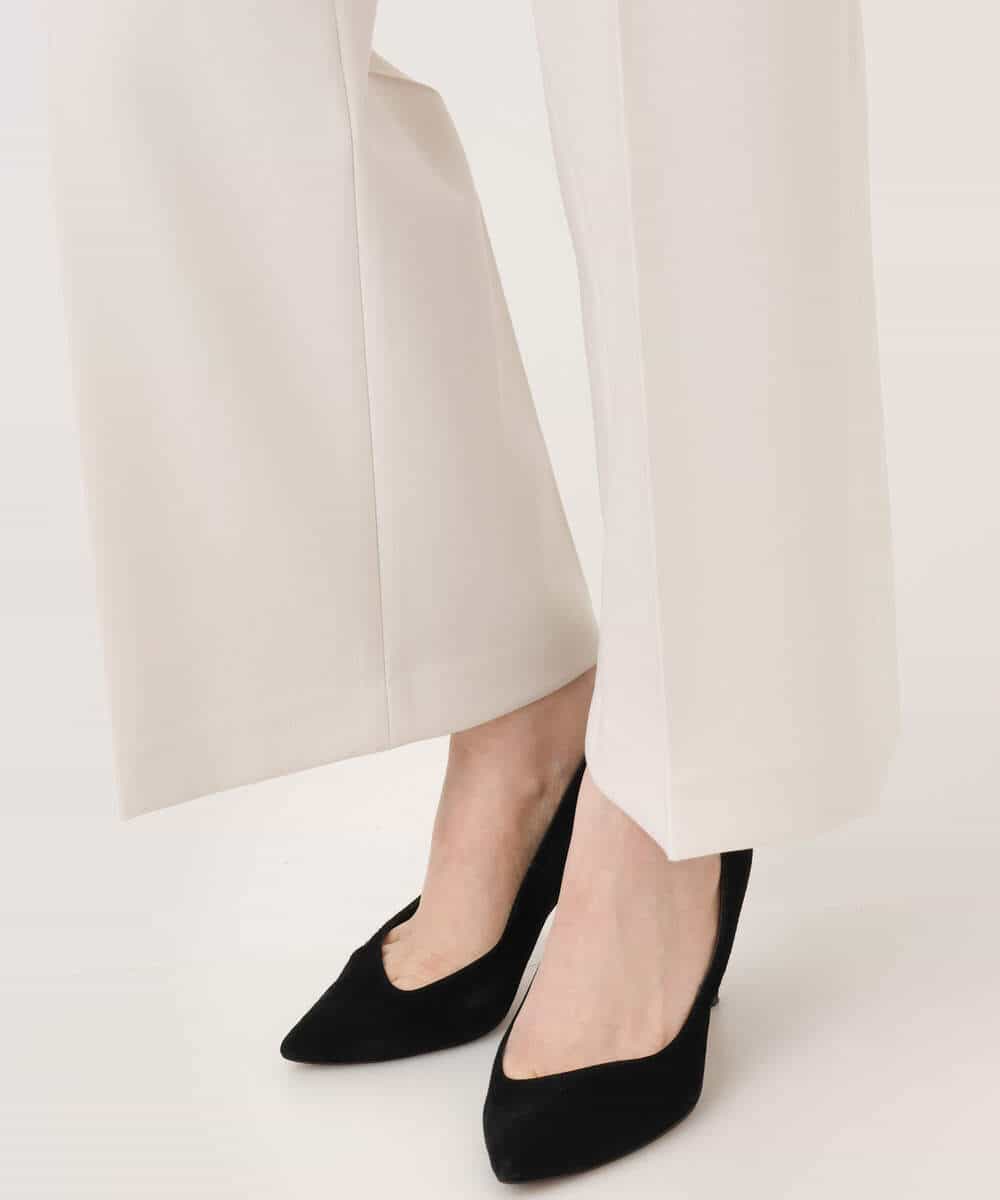 FILFD15090 OFUON le MK(オフオン　ル　エムケー) [名品シリーズ]ストレッチワイドパンツ/洗える ライトベージュ