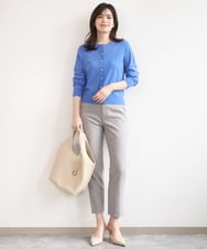 FILGA31080 OFUON le MK(オフオン　ル　エムケー) [セットアップ対応]センタープレステーパードパンツ/洗える グレー