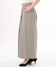 FILGD22090 OFUON le MK(オフオン　ル　エムケー) ストレッチ2タックワイドパンツ/UVカット/接触冷感/洗濯機で洗える/セットアップ可 ライトブルー