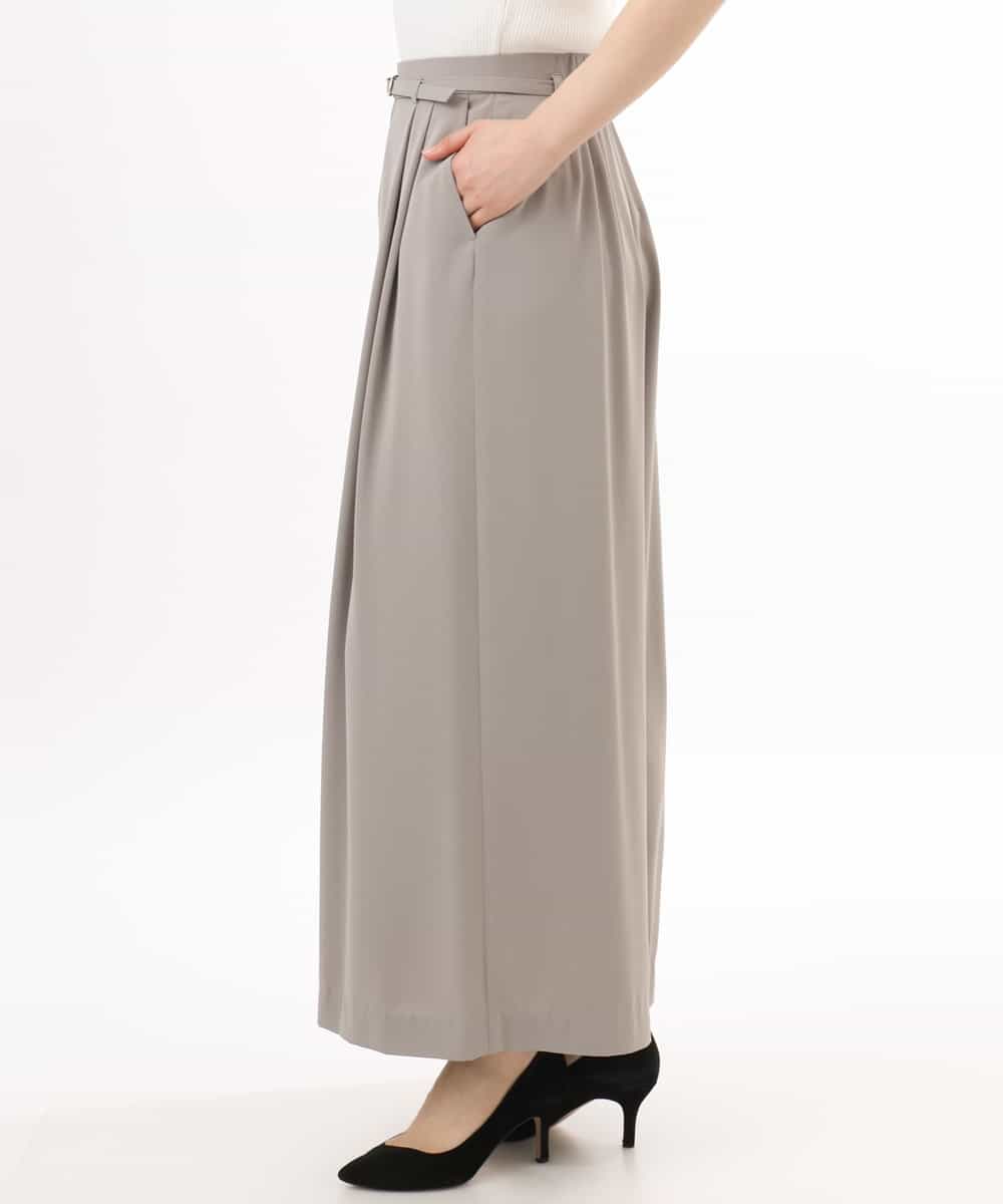 FILGD22090 OFUON le MK(オフオン　ル　エムケー) ストレッチ2タックワイドパンツ/UVカット/接触冷感/洗濯機で洗える/セットアップ可 ライトブルー