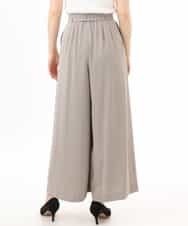 FILGD22090 OFUON le MK(オフオン　ル　エムケー) ストレッチ2タックワイドパンツ/UVカット/接触冷感/洗濯機で洗える/セットアップ可 ライトブルー