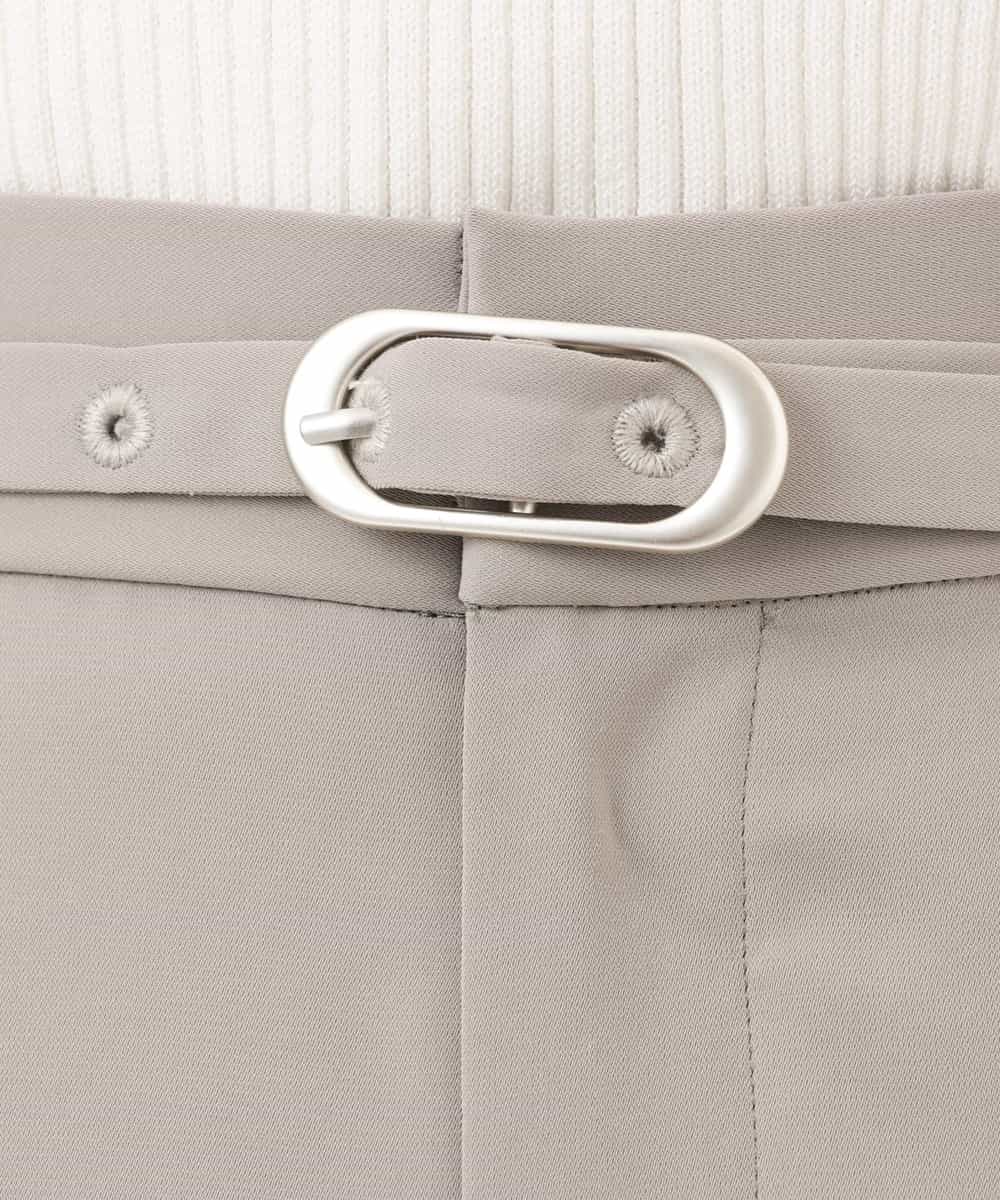 FILGD22090 OFUON le MK(オフオン　ル　エムケー) ストレッチ2タックワイドパンツ/UVカット/接触冷感/洗濯機で洗える/セットアップ可 ライトブルー