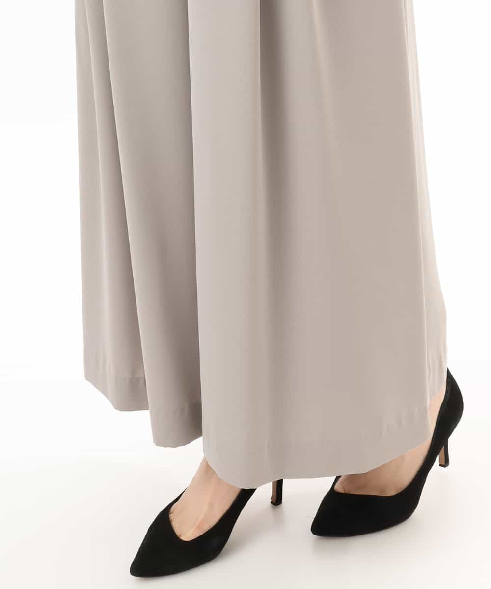 FILGD22090 OFUON le MK(オフオン　ル　エムケー) ストレッチ2タックワイドパンツ/UVカット/接触冷感/洗濯機で洗える/セットアップ可 ライトブルー