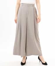 FILGD22090 OFUON le MK(オフオン　ル　エムケー) ストレッチ2タックワイドパンツ/UVカット/接触冷感/洗濯機で洗える/セットアップ可 ライトブルー