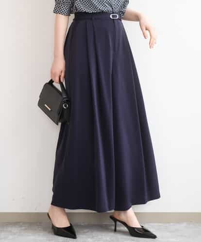 FILGD22090 OFUON le MK ストレッチ2タックワイドパンツ/UVカット/接触冷感/洗濯機で洗える/セットアップ可