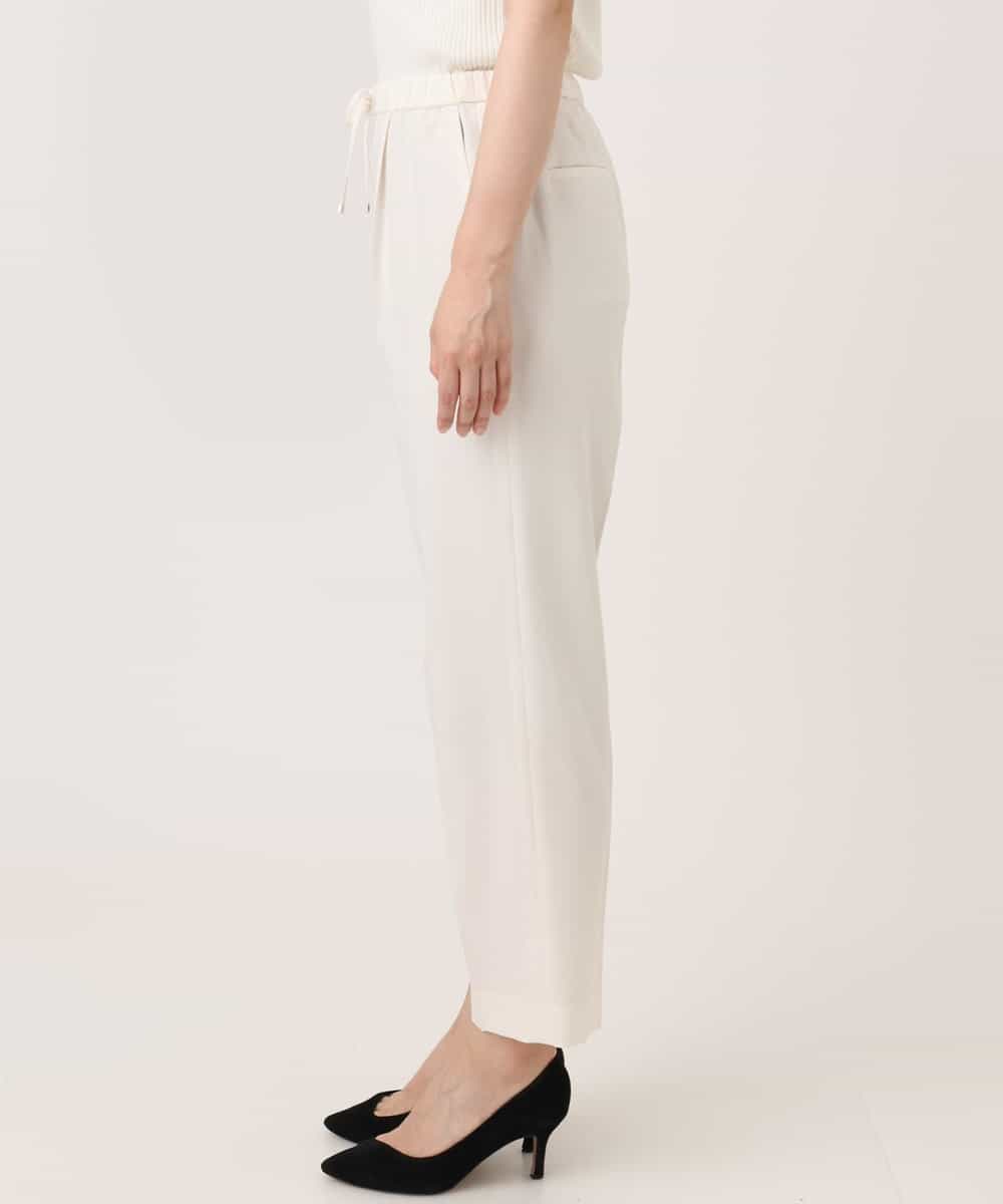 FILGD24090 OFUON le MK(オフオン　ル　エムケー) プルオンストレッチテーパードパンツ/洗濯機で洗える ネイビー