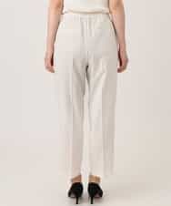 FILGD24090 OFUON le MK(オフオン　ル　エムケー) プルオンストレッチテーパードパンツ/洗濯機で洗える ネイビー