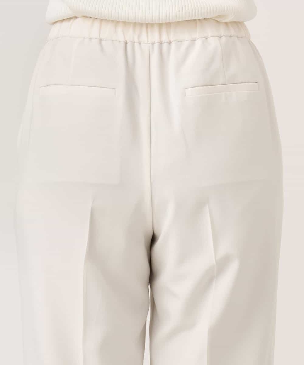 FILGD24090 OFUON le MK(オフオン　ル　エムケー) プルオンストレッチテーパードパンツ/洗濯機で洗える ネイビー