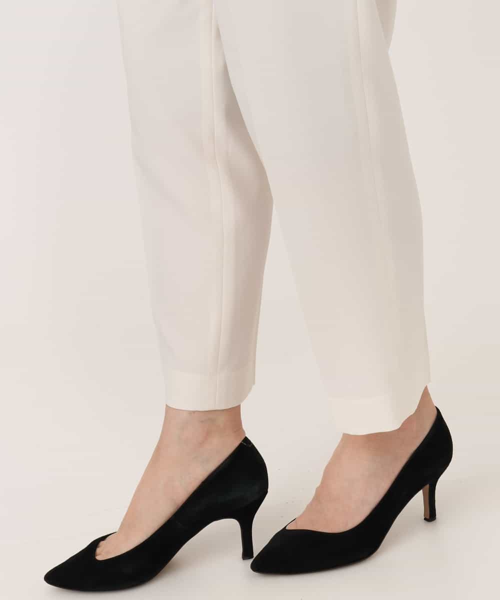 FILGD24090 OFUON le MK(オフオン　ル　エムケー) プルオンストレッチテーパードパンツ/洗濯機で洗える ネイビー