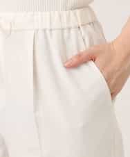 FILGD24090 OFUON le MK(オフオン　ル　エムケー) プルオンストレッチテーパードパンツ/洗濯機で洗える ネイビー