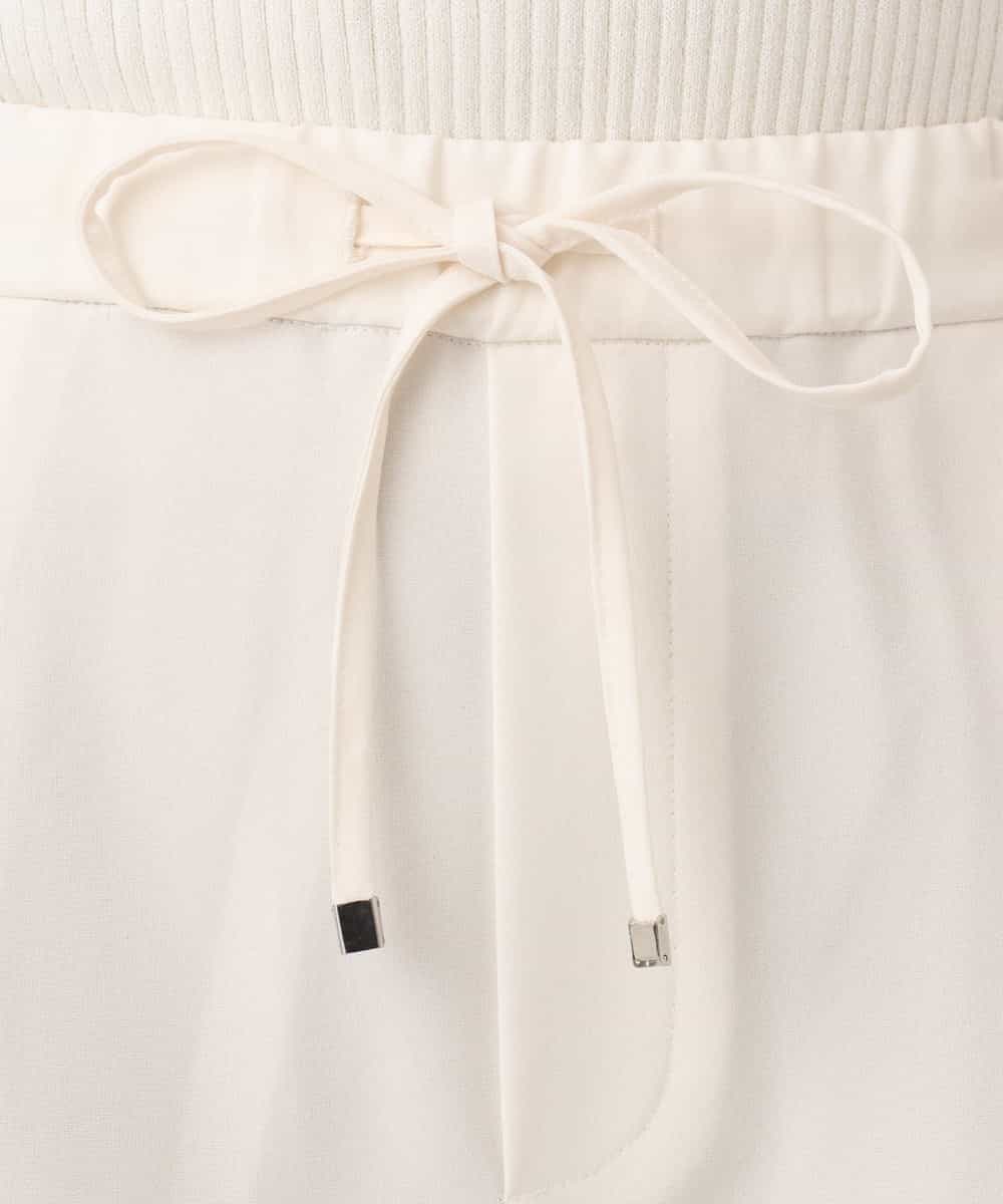 FILGD24090 OFUON le MK(オフオン　ル　エムケー) プルオンストレッチテーパードパンツ/洗濯機で洗える ネイビー