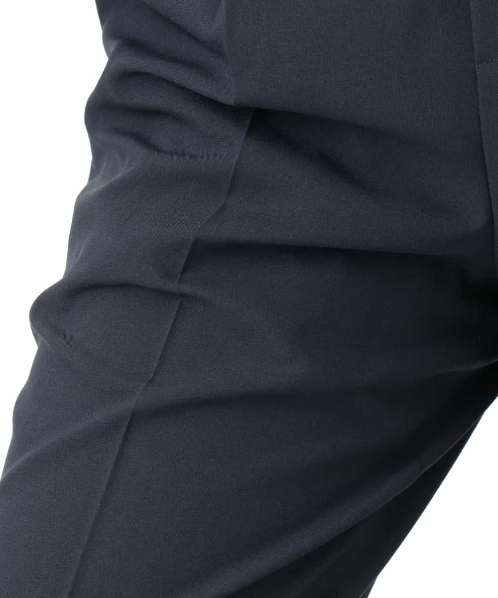 FILGD24090 OFUON le MK(オフオン　ル　エムケー) プルオンストレッチテーパードパンツ/洗濯機で洗える ネイビー