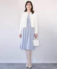 FISFD07090 OFUON le MK(オフオン　ル　エムケー) ジャケットライクニットカーディガン/洗える/WEB限定 アイボリー