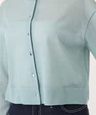 FISGD22070 OFUON le MK(オフオン　ル　エムケー) シアーニットカーディガン/洗える/WEB限定サイズあり ライトブルー