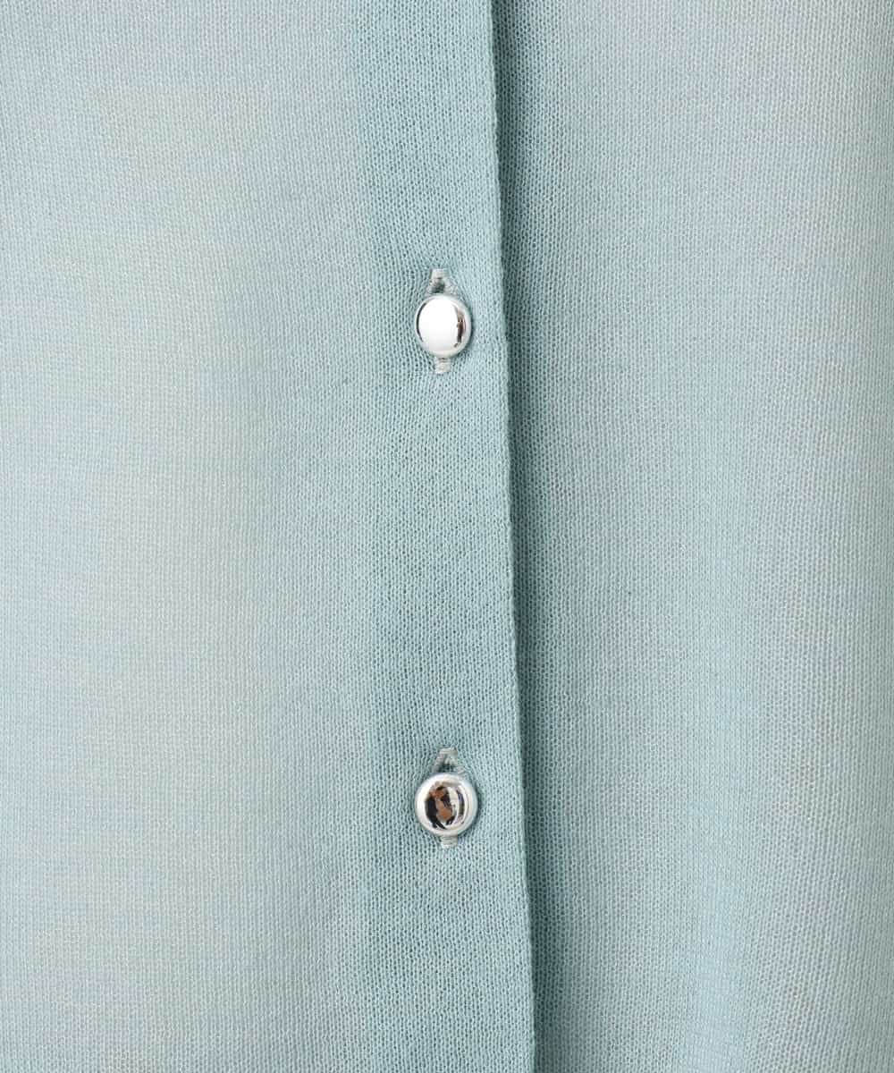 FISGD22070 OFUON le MK(オフオン　ル　エムケー) シアーニットカーディガン/洗える/WEB限定サイズあり ライトブルー