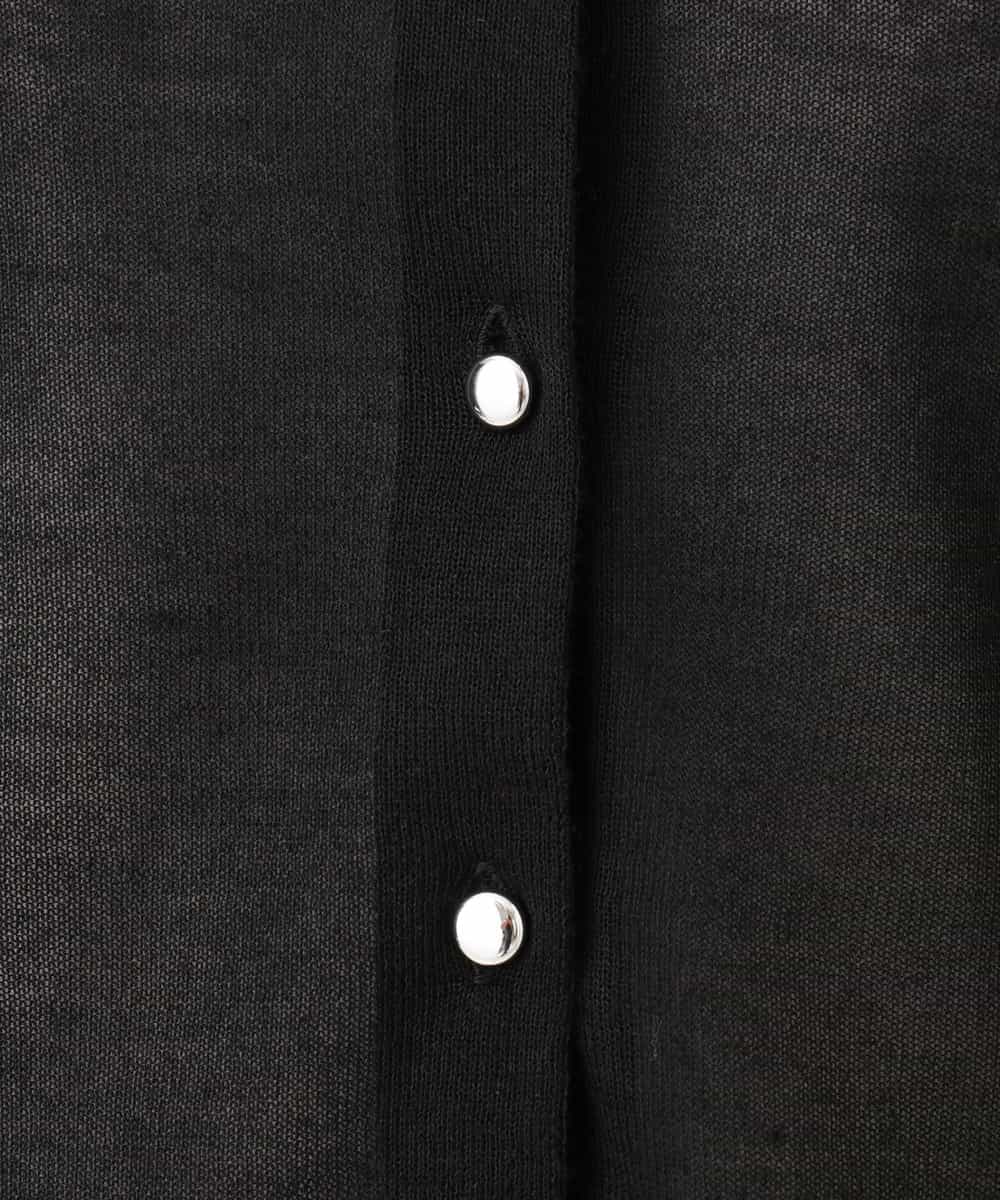 FISGD22070 OFUON le MK(オフオン　ル　エムケー) シアーニットカーディガン/洗える/WEB限定サイズあり ライトブルー