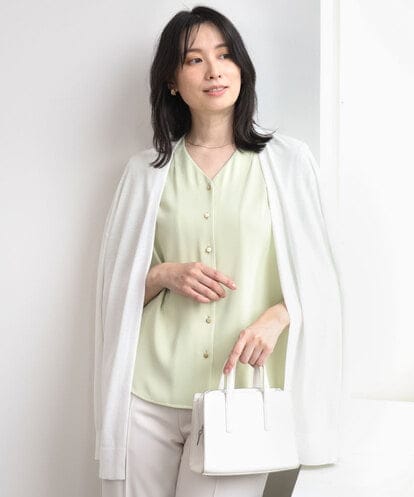 FISGD25070 OFUON le MK 着流しカーディガン/接触冷感/洗える/WEB限定サイズあり