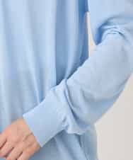 FISGD25070 OFUON le MK(オフオン　ル　エムケー) 着流しカーディガン/接触冷感/洗える/WEB限定サイズあり ライトブルー