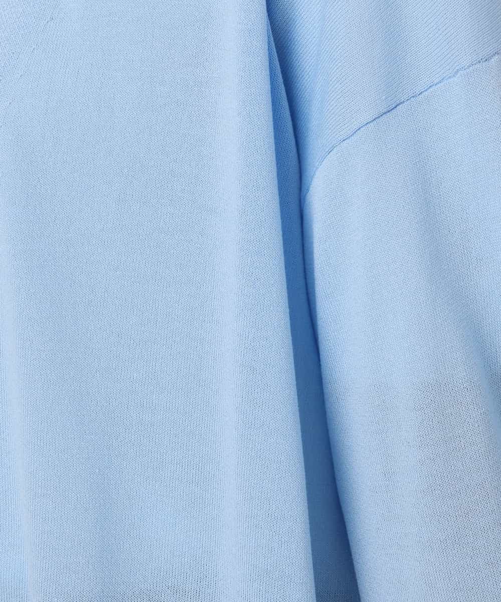 FISGD25070 OFUON le MK(オフオン　ル　エムケー) 着流しカーディガン/接触冷感/洗える/WEB限定サイズあり ライトブルー