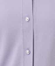 FISHD31080 OFUON le MK(オフオン　ル　エムケー) 異素材スリーブニットカーディガン/接触冷感/UVカット/洗える/セットアップ可 ラベンダー