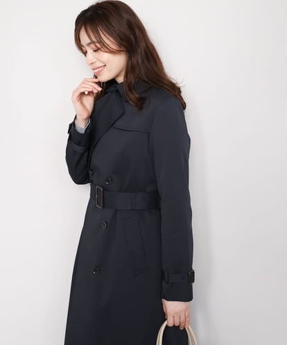 FIVFD01160 OFUON le MK ベーシックツイルトレンチコート/洗える/WEB限定