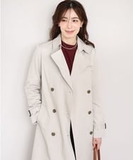 FIVFD01160 OFUON le MK(オフオン　ル　エムケー) ベーシックツイルトレンチコート/洗える/WEB限定 ベージュ
