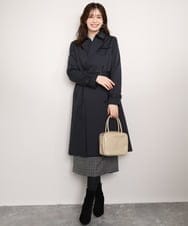 FIVFD01160 OFUON le MK(オフオン　ル　エムケー) ベーシックツイルトレンチコート/洗える/WEB限定 ベージュ