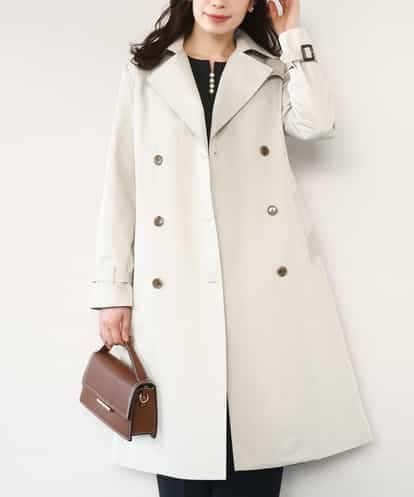 FIVFD01160 OFUON le MK ベーシックツイルトレンチコート/洗える/WEB限定