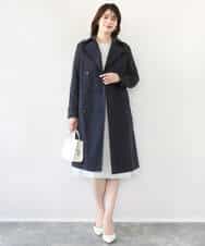 FIVFD01160 OFUON le MK(オフオン　ル　エムケー) ベーシックツイルトレンチコート/洗える/WEB限定 ベージュ